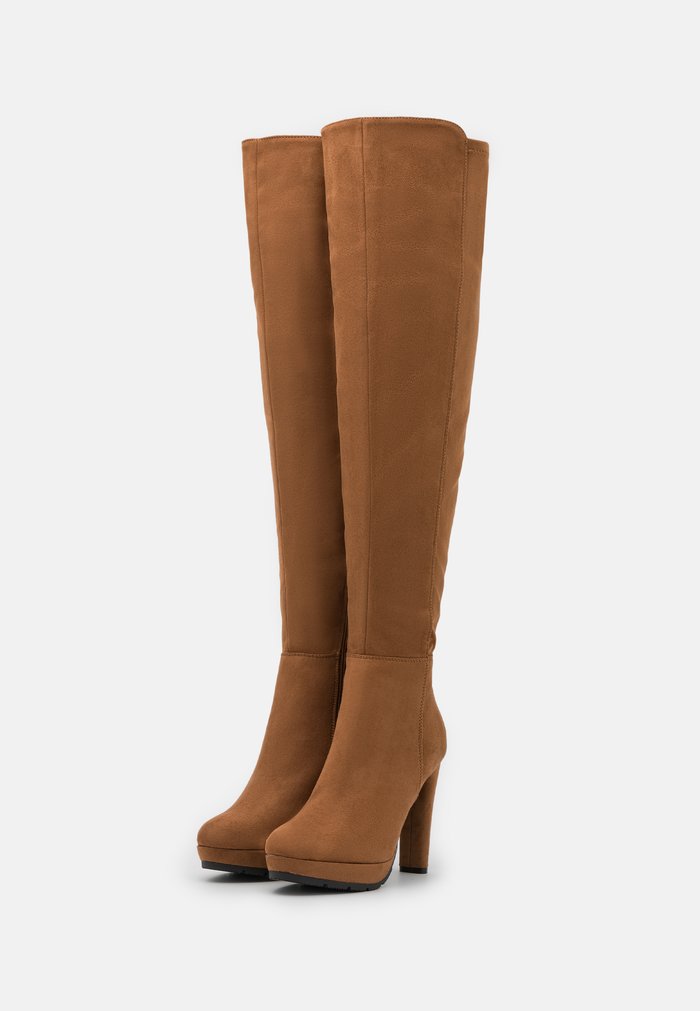 Bottes Anna Field Over the knee Marron Femme | OQL-5143103